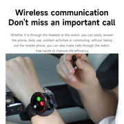 D11 1.46 inch 2 in 1 Bluetooth Earphone Smart Watch, Support Bluetooth Call / NFC / Heart Rate(Green)