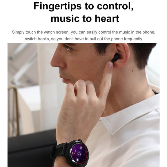 D11 1.46 inch 2 in 1 Bluetooth Earphone Smart Watch, Support Bluetooth Call / NFC / Heart Rate(Green)