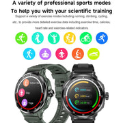 D11 1.46 inch 2 in 1 Bluetooth Earphone Smart Watch, Support Bluetooth Call / NFC / Heart Rate(Green)