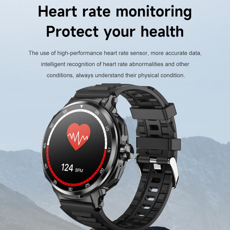 D11 1.46 inch 2 in 1 Bluetooth Earphone Smart Watch, Support Bluetooth Call / NFC / Heart Rate(Green)