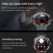 D11 1.46 inch 2 in 1 Bluetooth Earphone Smart Watch, Support Bluetooth Call / NFC / Heart Rate(Green)