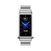 K80 1.57 inch Steel Band IP67 Earphone Detachable Smart Watch, Support Bluetooth Call(Silver)