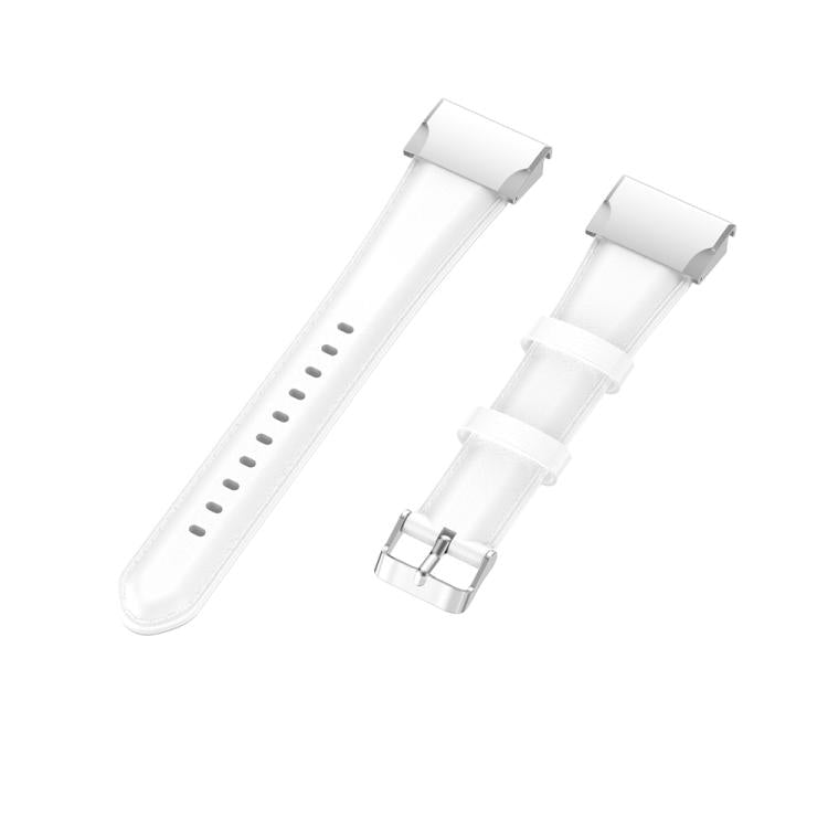 For Garmin QuickFit 26mm Kalebol Waxed Calfskin Leather Watch Band(White) - free shipping - PMc TechLife - Order now!