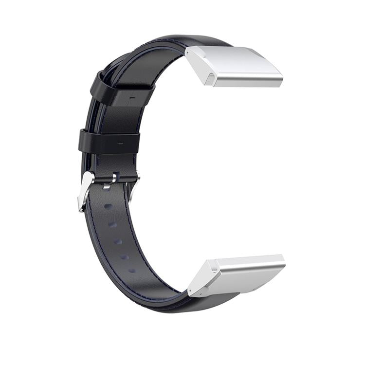 For Garmin QuickFit 26mm Kalebol Waxed Calfskin Leather Watch Band(Navy Blue) - free shipping - PMc TechLife - Order now!