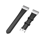 For Garmin QuickFit 26mm Kalebol Waxed Calfskin Leather Watch Band(Black)