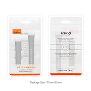 For Garmin QuickFit 26mm Kalebol Waxed Calfskin Leather Watch Band(Black)