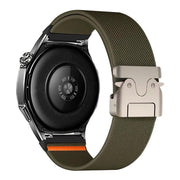 20mm Parachute Buckle Elastic Nylon Watch Band(Army Green)
