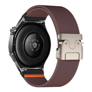 22mm Parachute Buckle Elastic Nylon Watch Band(Smoky Purple)