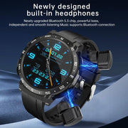 Q10 Dual-mode Bluetooth Headphones Smart Watch,1.52 inch, Support Bluetooth Call / Heart Rate(Black)