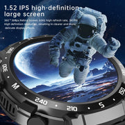 Q10 Dual-mode Bluetooth Headphones Smart Watch,1.52 inch, Support Bluetooth Call / Heart Rate(Black)