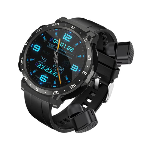 Q10 Dual-mode Bluetooth Headphones Smart Watch,1.52 inch, Support Bluetooth Call / Heart Rate(Black)