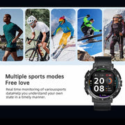 Q10 Dual-mode Bluetooth Headphones Smart Watch,1.52 inch, Support Bluetooth Call / Heart Rate(Black)
