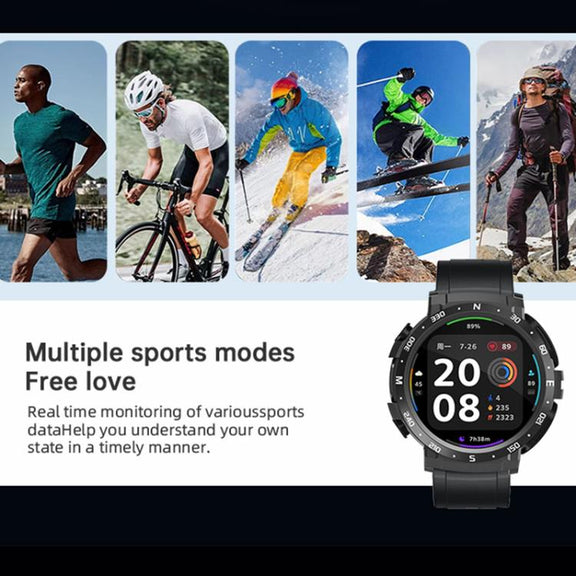 Q10 Dual-mode Bluetooth Headphones Smart Watch,1.52 inch, Support Bluetooth Call / Heart Rate(Black)