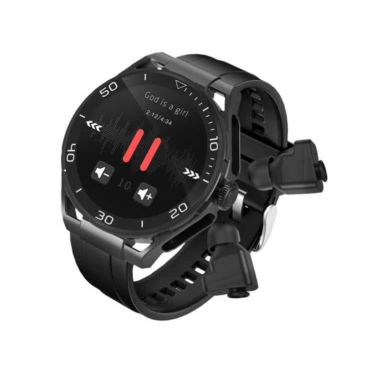 Q11 Dual-mode Bluetooth Headphones Smart Watch,1.58 inch, Support Bluetooth Call / Heart Rate(Black) - free shipping - PMC TechLife - Order now!