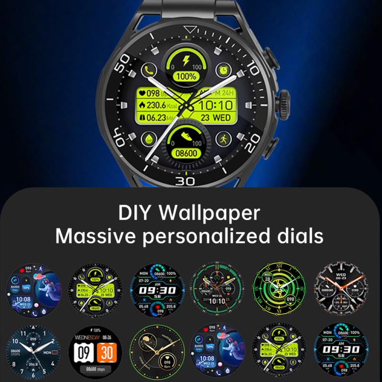 Q11 Dual-mode Bluetooth Headphones Smart Watch,1.58 inch, Support Bluetooth Call / Heart Rate(Black) - free shipping - PMC TechLife - Order now!