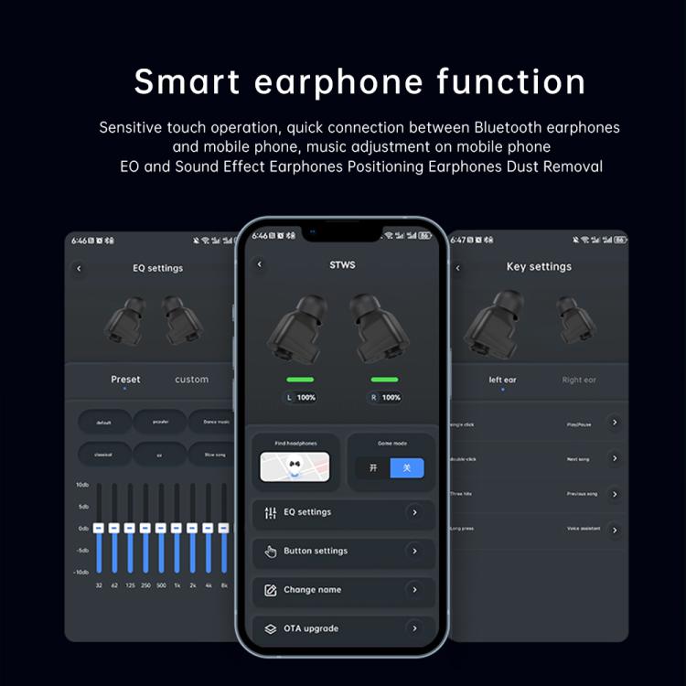 Q11 Dual-mode Bluetooth Headphones Smart Watch,1.58 inch, Support Bluetooth Call / Heart Rate(Black) - free shipping - PMC TechLife - Order now!