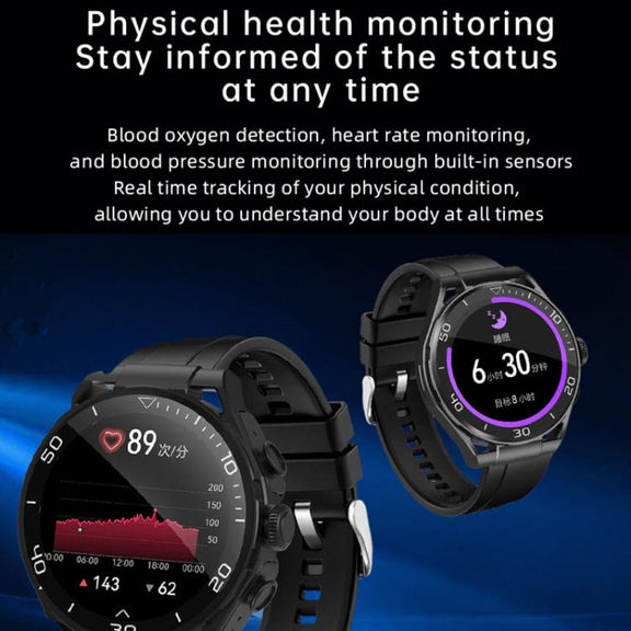 Q11 Dual-mode Bluetooth Headphones Smart Watch,1.58 inch, Support Bluetooth Call / Heart Rate(Black)