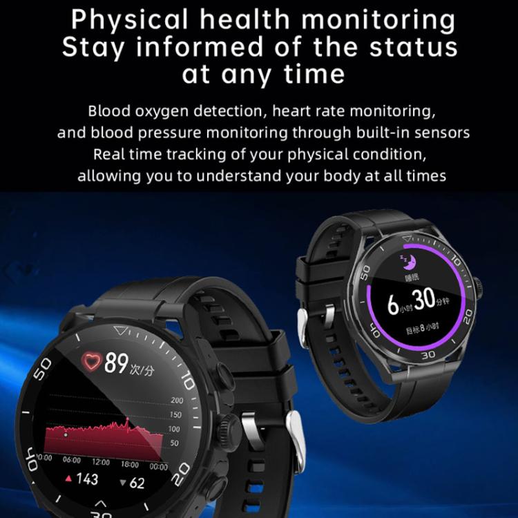 Q11 Dual-mode Bluetooth Headphones Smart Watch,1.58 inch, Support Bluetooth Call / Heart Rate(Black)