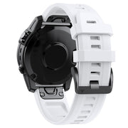 For Garmin QuickFit 22mm Kalebol Ladder Silicone Watch Band(White)