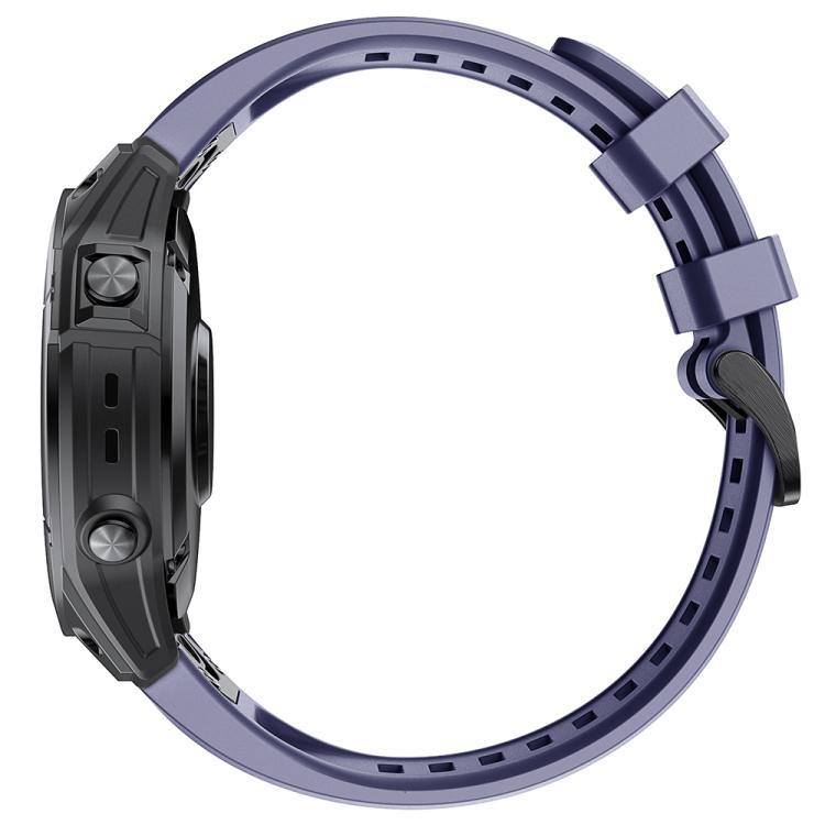 For Garmin QuickFit 26mm Kalebol Ladder Silicone Watch Band(Dark Blue) - free shipping - PMc TechLife - Order now!