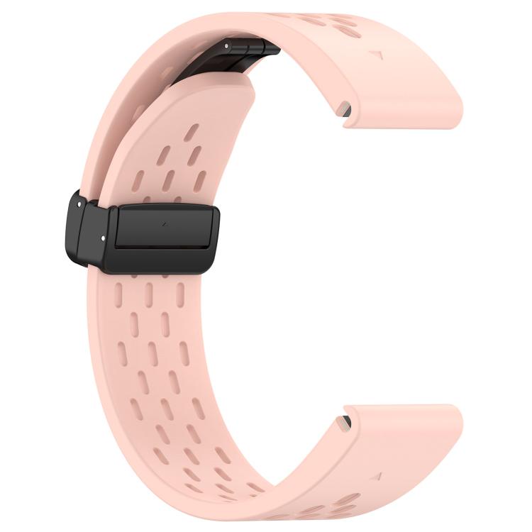 For Garmin QuickFit 20mm Kalebol Magnetic Buckle Silicone Watch Band(Light Pink) - free shipping - PMc TechLife - Order now!