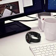 For Garmin QuickFit 20mm Kalebol Magnetic Buckle Silicone Watch Band(White)