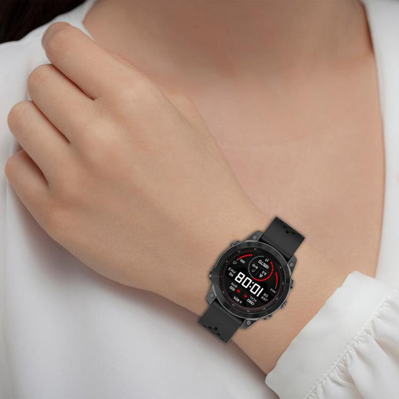For Garmin QuickFit 20mm Kalebol Magnetic Buckle Silicone Watch Band(White)