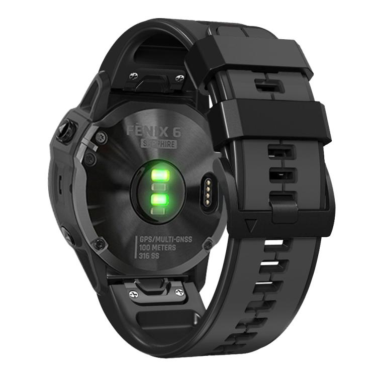 For Garmin QuickFit 22mm Kalebol Two-color Pin Silicone Watch Band(Grey Black) - free shipping - PMc TechLife - Order now!