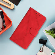 For Tecno Pova 7 5G Stitching Embossed Leather Phone Case(Red)