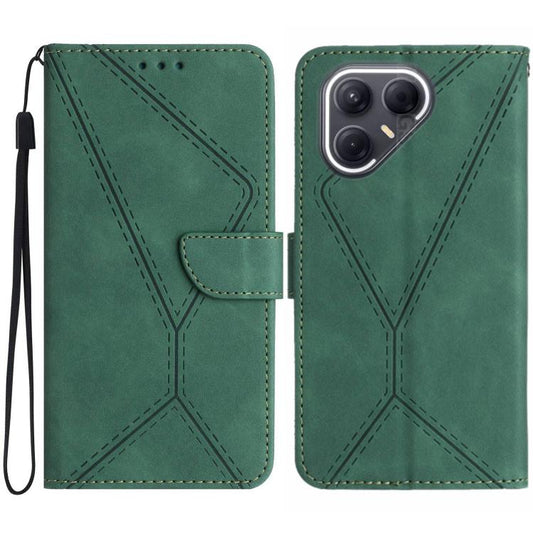 For Tecno Pova 7 5G Stitching Embossed Leather Phone Case(Green) - free shipping - PMC Jewellery - Order now!