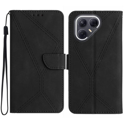 For Tecno Pova 7 5G Stitching Embossed Leather Phone Case(Black) - free shipping - PMC Jewellery - Order now!
