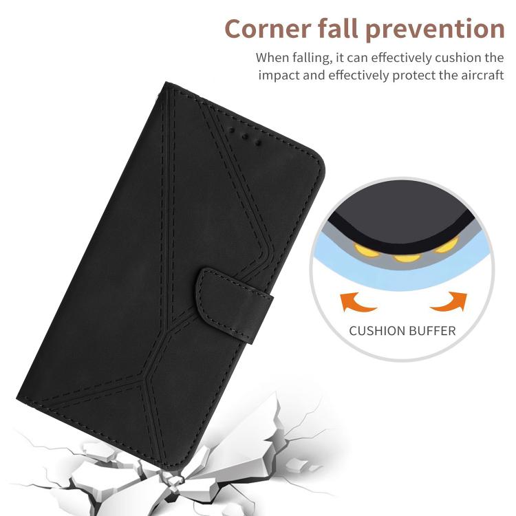 For Tecno Pova 7 5G Stitching Embossed Leather Phone Case(Black) - free shipping - PMC Jewellery - Order now!