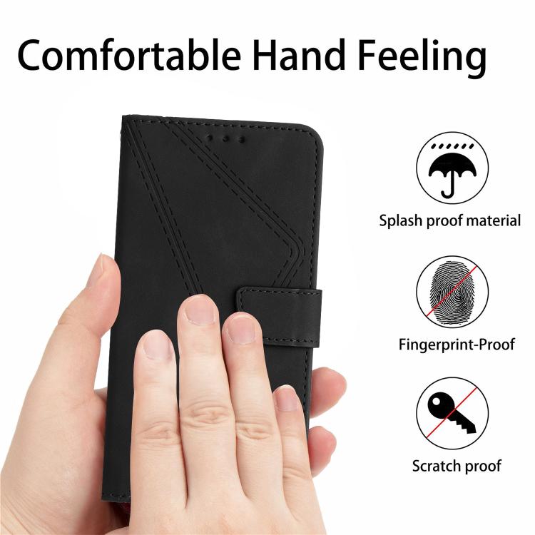 For Tecno Pova 7 5G Stitching Embossed Leather Phone Case(Black) - free shipping - PMC Jewellery - Order now!