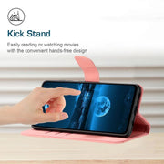For Tecno Spark 40 Pro+ 4G Stitching Embossed Leather Phone Case(Pink)