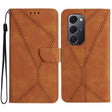 For Tecno Spark 40 Pro+ 4G Stitching Embossed Leather Phone Case(Brown) - free shipping - PMC TechLife - Order now!