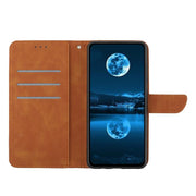 For Tecno Spark 40 Pro+ 4G Stitching Embossed Leather Phone Case(Brown)