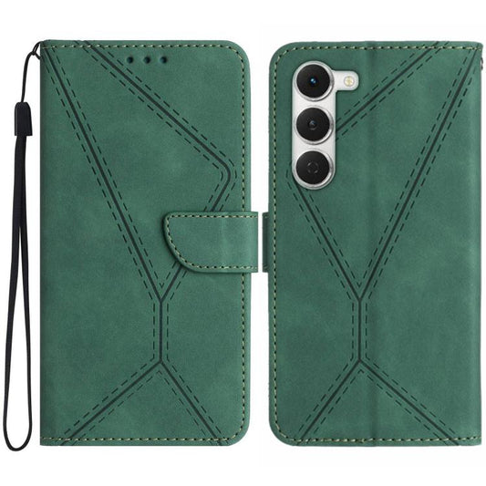 For Tecno Spark 40 Pro 4G Stitching Embossed Leather Phone Case(Green) - free shipping - PMC Jewellery - Order now!