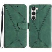 For Tecno Spark 40 Pro 4G Stitching Embossed Leather Phone Case(Green)