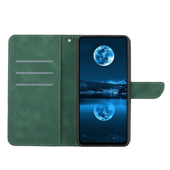 For Tecno Spark 40 Pro 4G Stitching Embossed Leather Phone Case(Green)