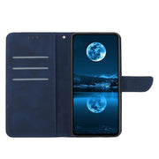 For Tecno Spark 40 Pro 4G Stitching Embossed Leather Phone Case(Blue)