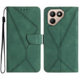 For Tecno Pova 7 4G Stitching Embossed Leather Phone Case(Green) - free shipping - PMC TechLife - Order now!