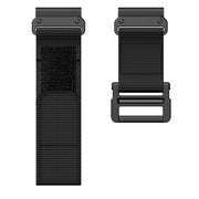 For Garmin QuickFit 26mm Kalebol Loop Nylon Buckle Watch Band(Black)