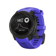 For Garmin Instinct 22mm Kalebol Steel Buckle Silicone Watch Band(Royal Blue)