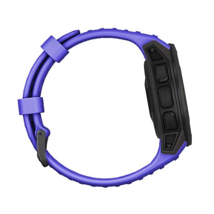 For Garmin Instinct 22mm Kalebol Steel Buckle Silicone Watch Band(Royal Blue)
