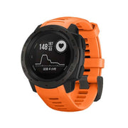 For Garmin Instinct 22mm Kalebol Steel Buckle Silicone Watch Band(Orange)