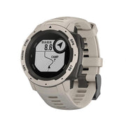 For Garmin Instinct 22mm Kalebol Steel Buckle Silicone Watch Band(Tundra White)