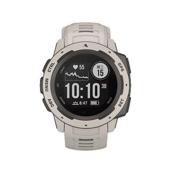 For Garmin Instinct 22mm Kalebol Steel Buckle Silicone Watch Band(Tundra White)
