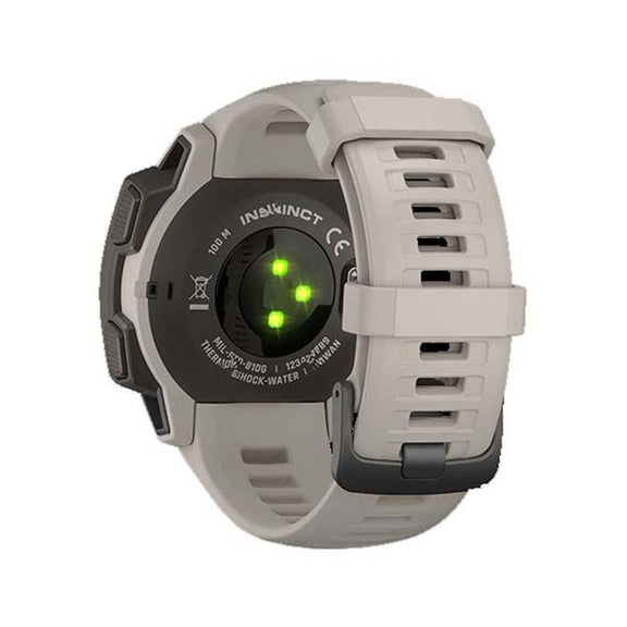 For Garmin Instinct 22mm Kalebol Steel Buckle Silicone Watch Band(Tundra White)