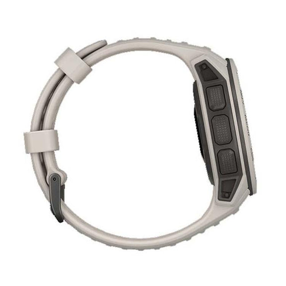 For Garmin Instinct 22mm Kalebol Steel Buckle Silicone Watch Band(Tundra White)
