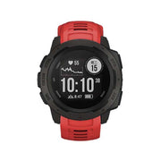 For Garmin Instinct 22mm Kalebol Steel Buckle Silicone Watch Band(Red)